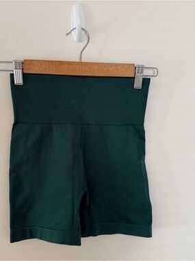 Women’s High-Waist Forest Green Bike Shorts